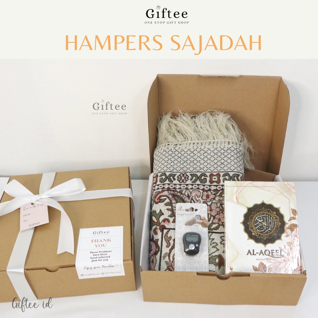 ASLI HAMPERS SAJADAH TRAVEL PREMIUM TASBIH ALQURAN WANITA PRIA SAJADA TEBAL DEWASA TURKI KAYU