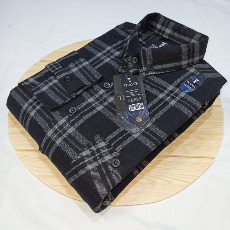 Kemeja Flanel pria - Flanel lengan panjang