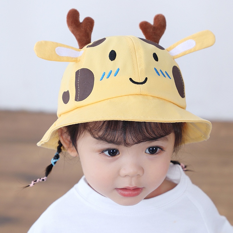 NEW Topi bundar / topi bulat anak laki-laki dan perempuan motif jerapah