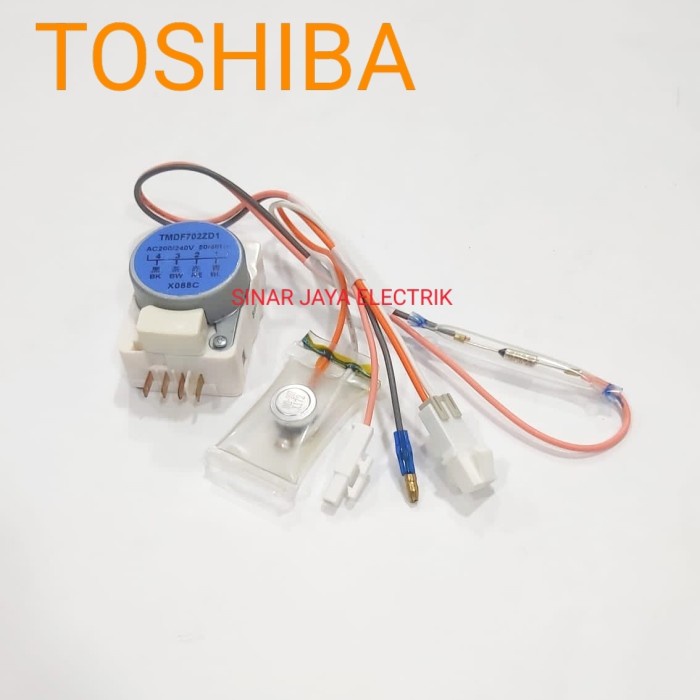 TIMER DEFROST FUSE KULKAS TOSHIBA 2 PINTU 1 SET