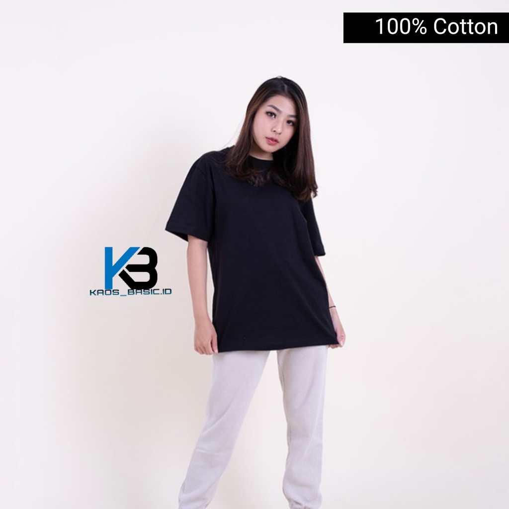 KBI kaos Polos Oversize 100% Cotton Combed 24s Premium