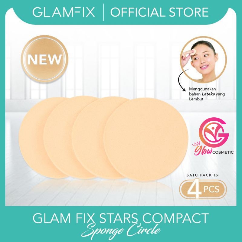 GLAMFIX STARS COMPACT SPONGE CIRCLE 4PCS