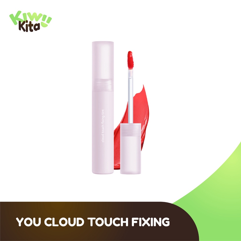 YOU Cloud Touch Fixing Lip Tint | Soft Velvet Finish Lip Stain | Korean Style Lipstik Bibir | Melembapkan Tahan Lama liptint with Ceramide