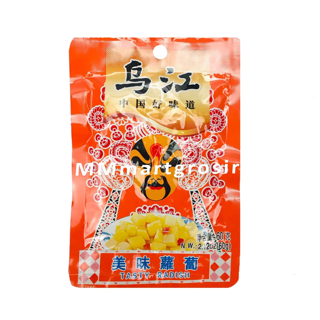 Wu Jiang/ Lobak Asin/ Tasty Radish/ Lobak Acar/ 60g