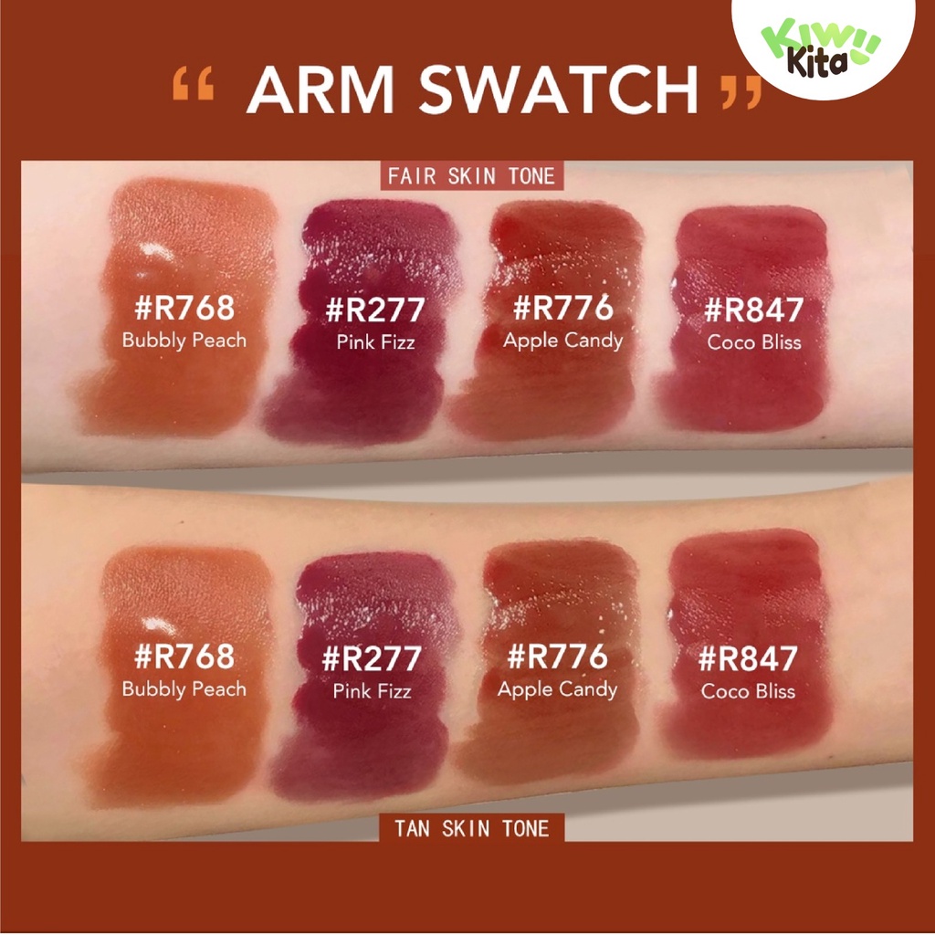 YOU Cloud Touch Juicy Tint | Healthy Glow Lips | Korean Style Liptint Gloss | Melembapkan Bibir | Lipstik with Ceramide