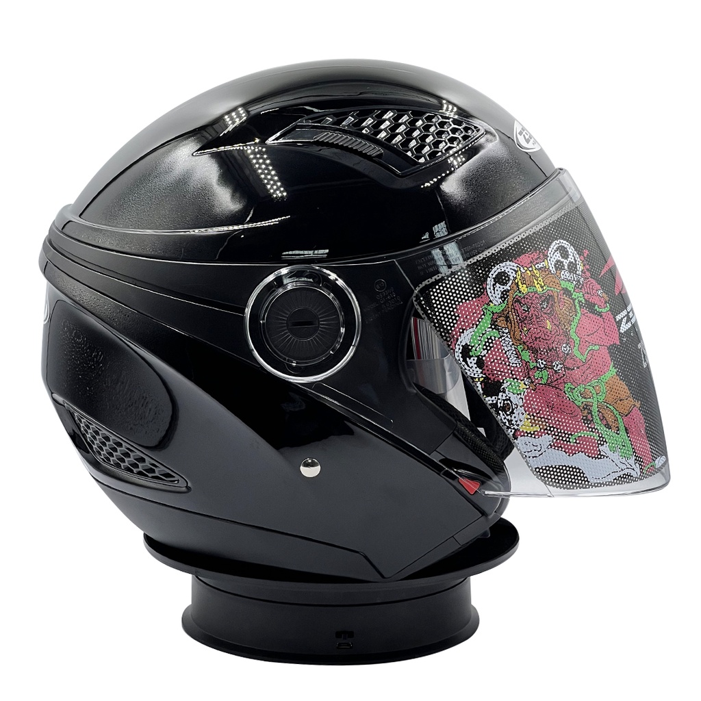 Helm ZEUS ZS 610 Double Visor Black