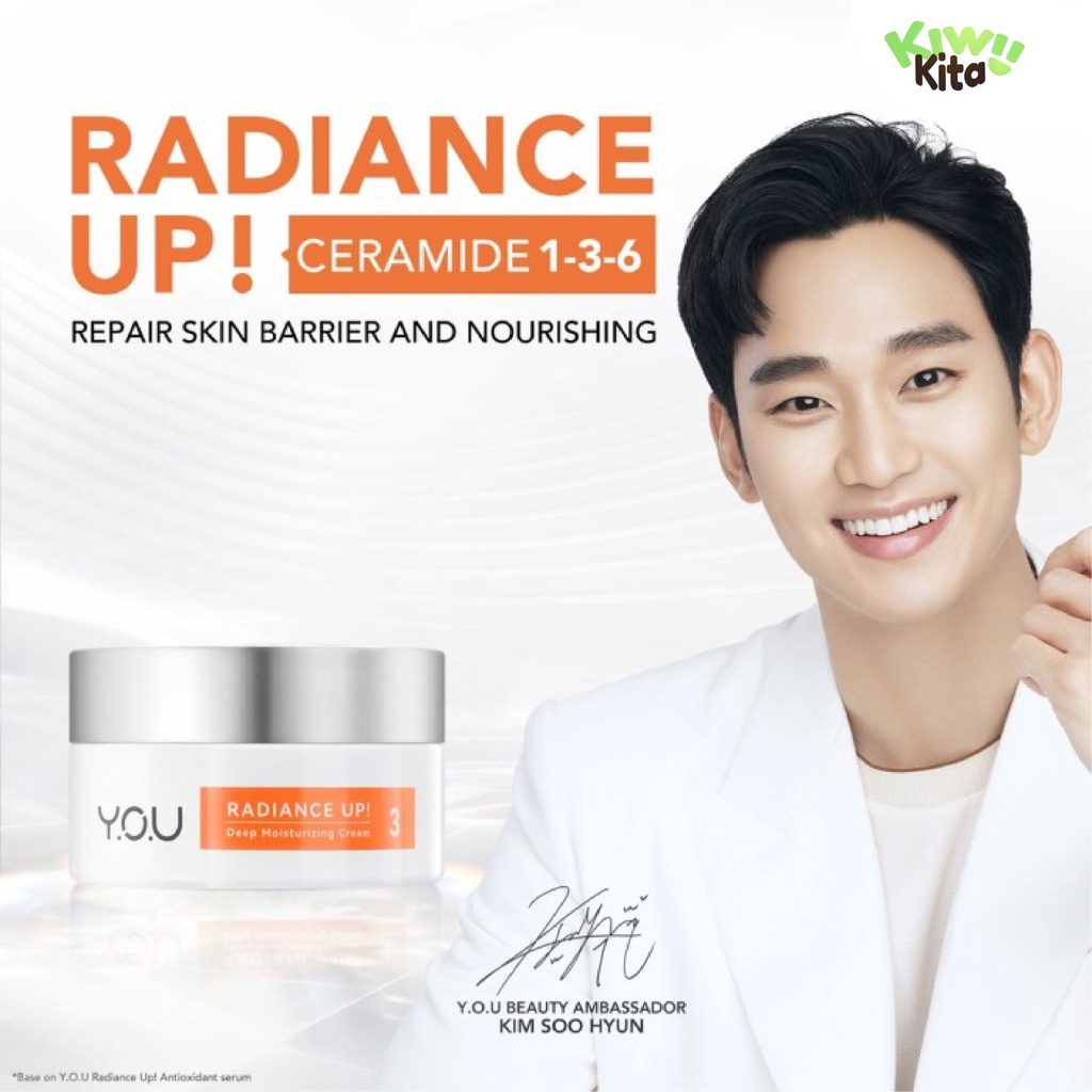 YOU Symwhite 377 Radiance Up Skin Barrier Moisturizer and Brightening Cream with Ceramide + Niacinamide | Atasi Bekas Jerawat