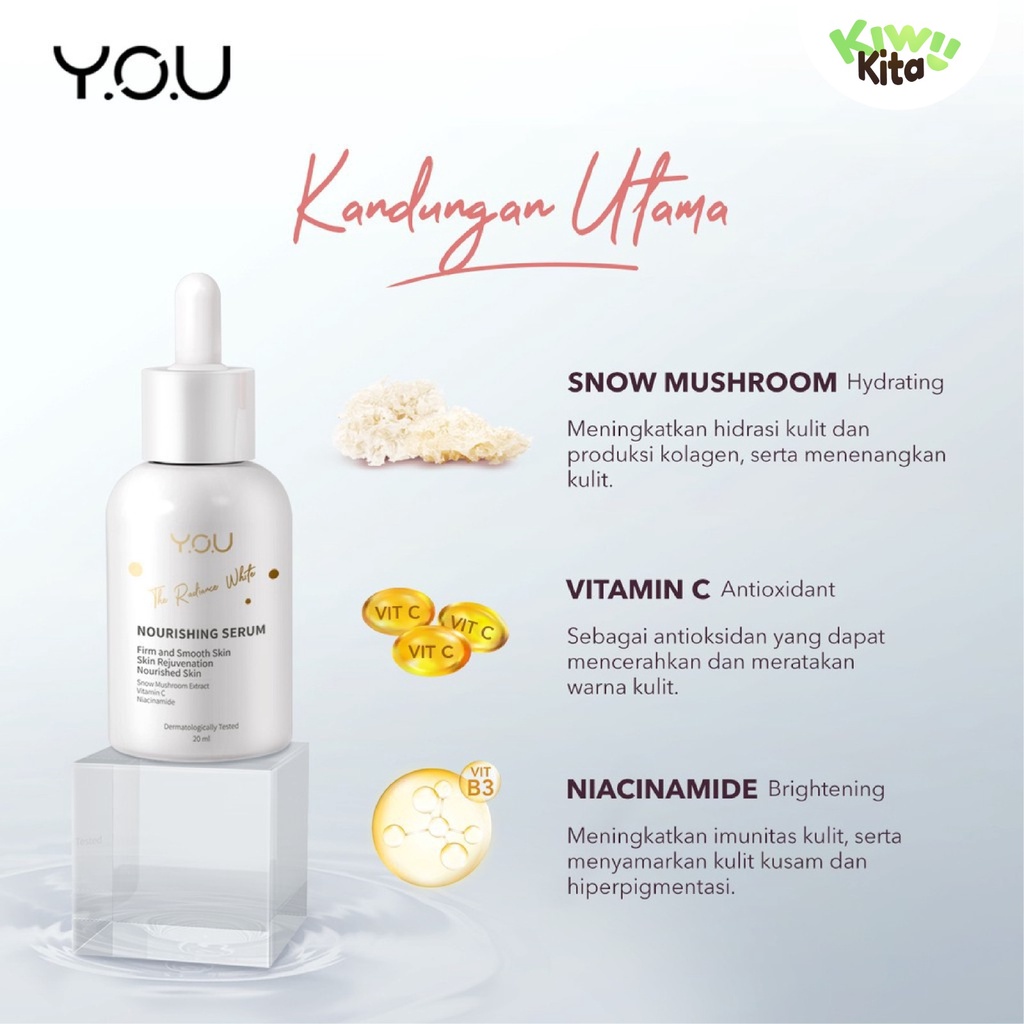 YOU Radiance White Series 5% Niacinamide dan Vitamin C | Serum Brightening