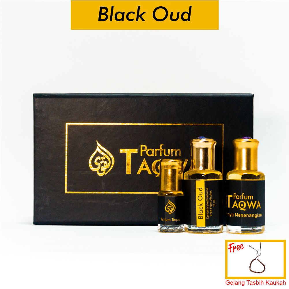 {Beli 1 Gratis 2} Parfum Taqwa Black Oud | Parfum Sholat Black Oud 12ml Non Alcohol