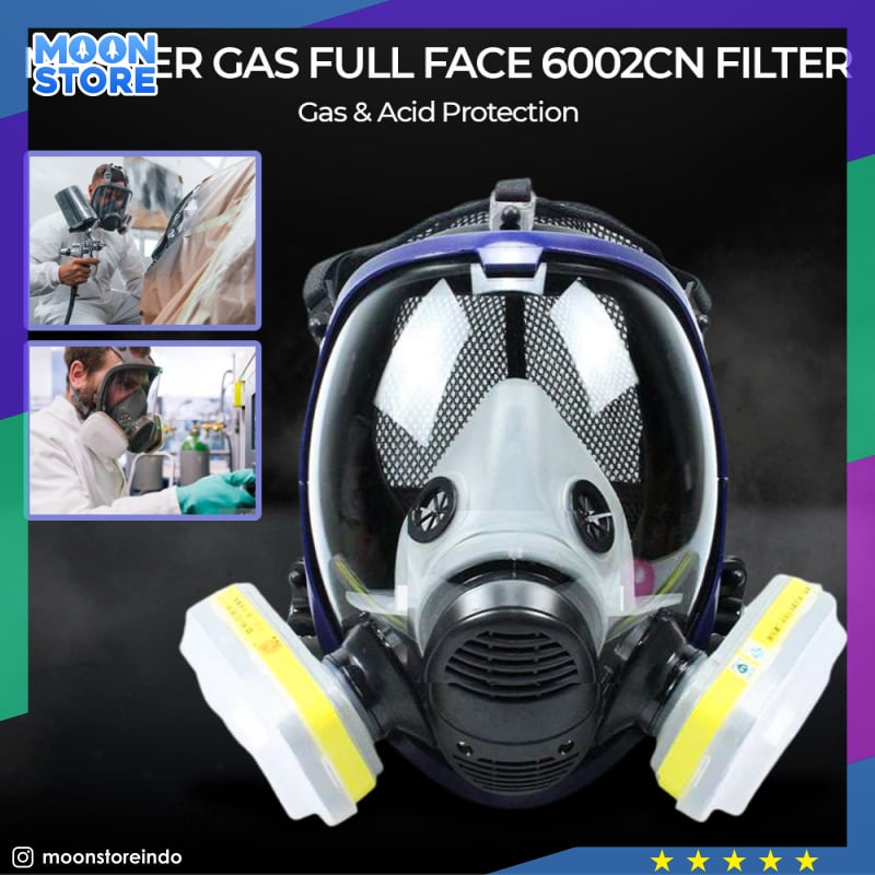 Masker Gas Acid Full Face 6002cn Filter 6800