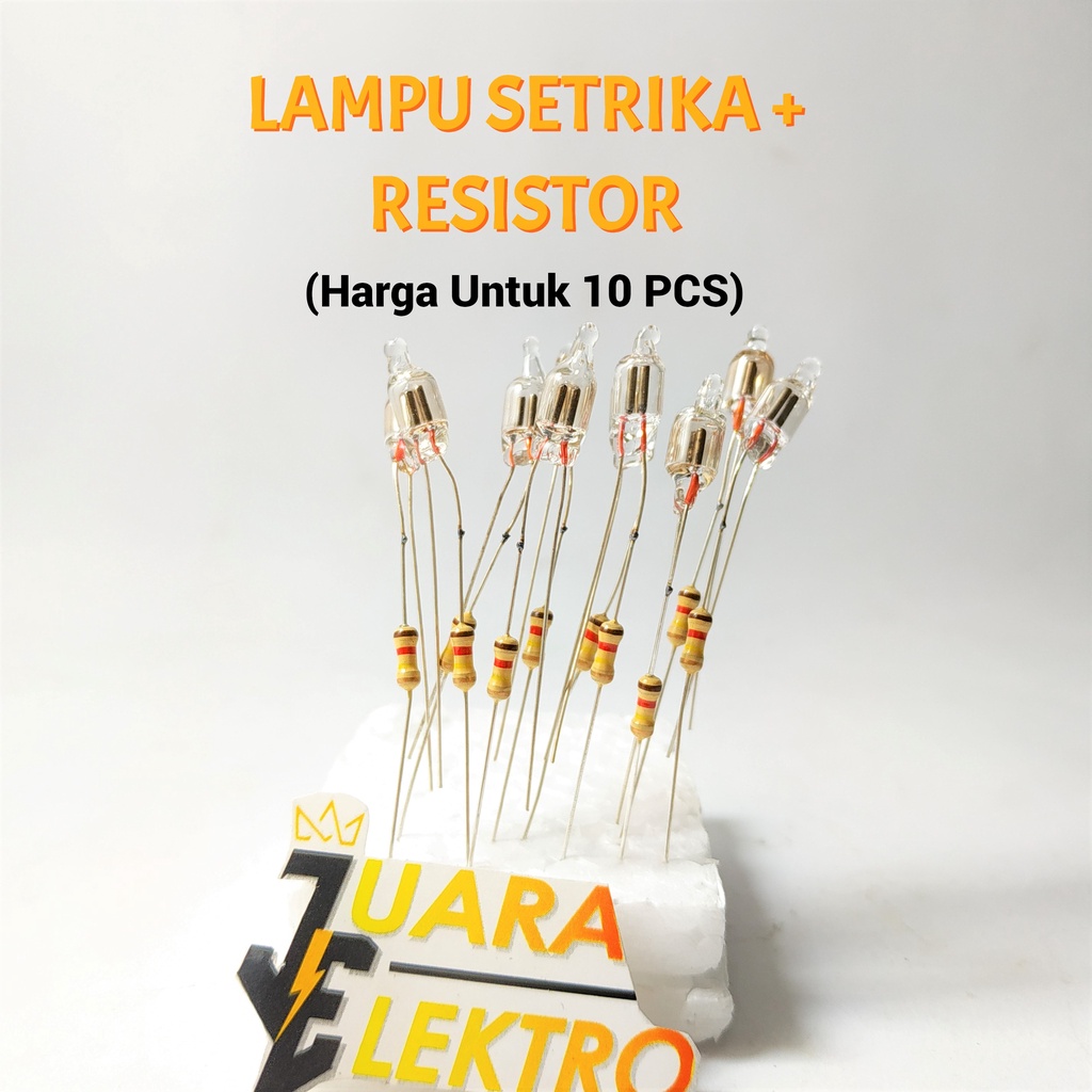 (10 PCS) LAMPU SETRIKA + RESISTOR | Lampu Indikator Pada Setrika