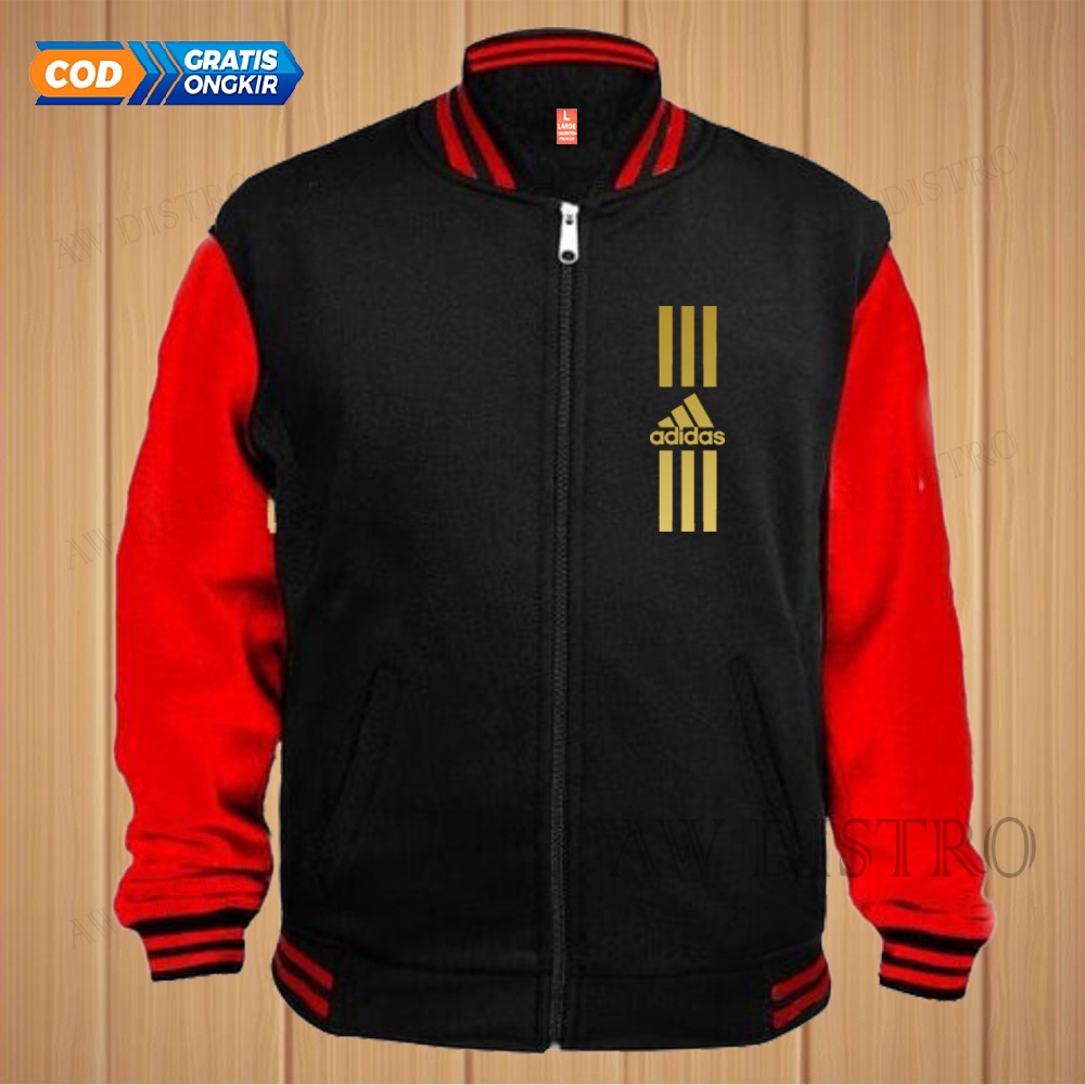 COD Jaket Baseball Varsity Distro Adds Text Gold Premium Quality