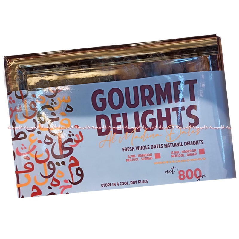 Gourment Delights 800gr Al Madina Dates Ajwa Mabroom 4 Varian Kurma Siap Konsumsi Siap Saji Makan Date Curma Al Madina Al Munawa 800 gramra Madinah Kurma Nabi Fresh Whole Date Natural Delight 850 gram Aj-wa