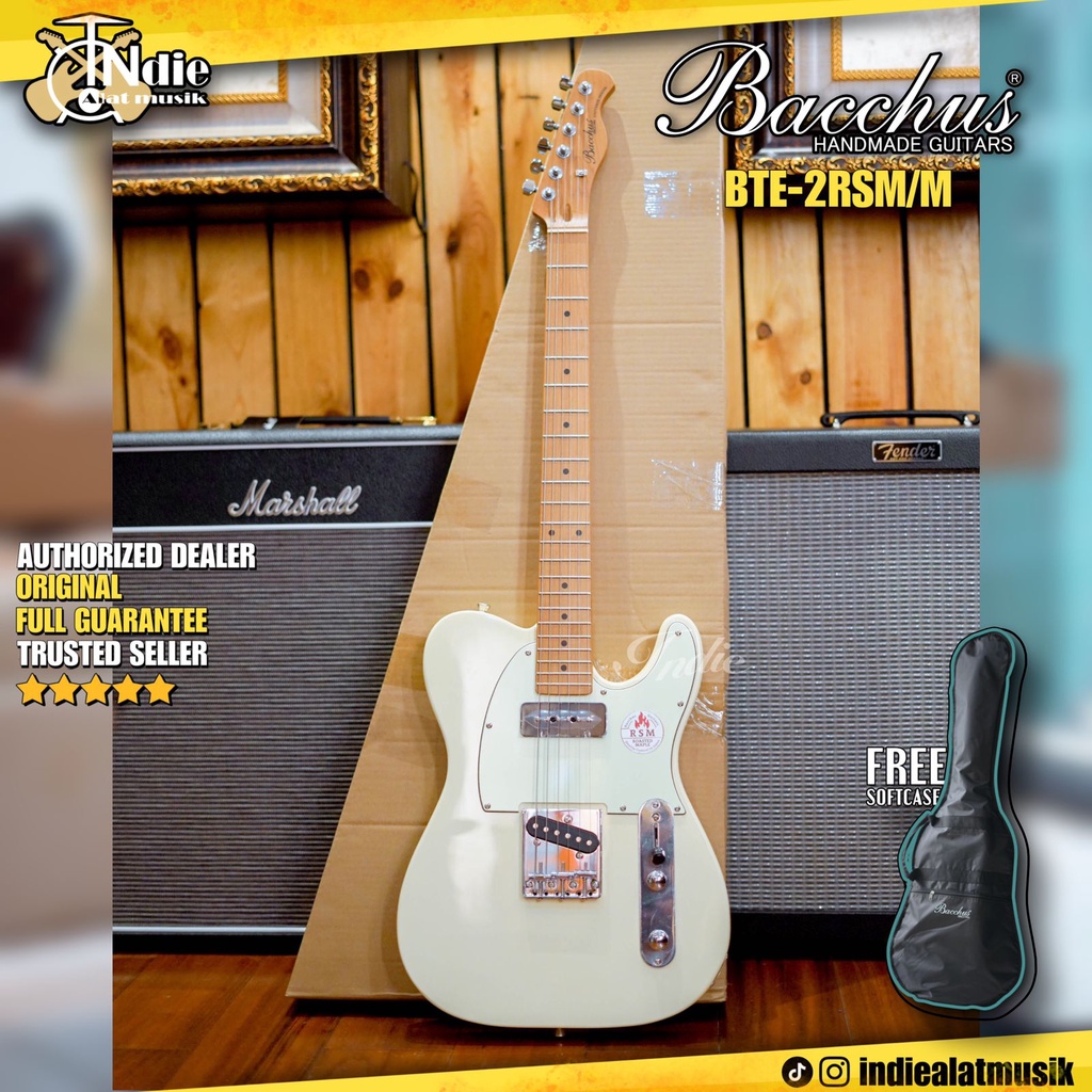 Gitar Bacchus Universe Series BTE-2RSM Olympic White