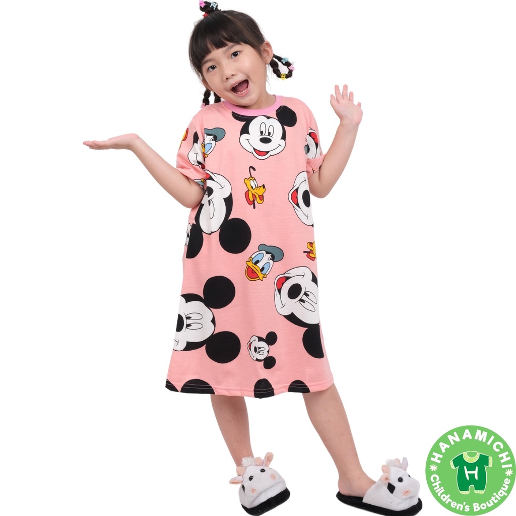 Hanamichi OMIRA Dress Anak Lengan Pendek Full Print