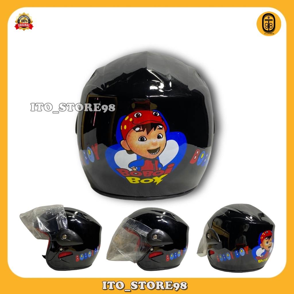 Helm Sepeda Motor Half Face Anak Umur 2 3 4 5 Tahun Laki Perempuan Standar Sni / Helem Balita Sd Cew