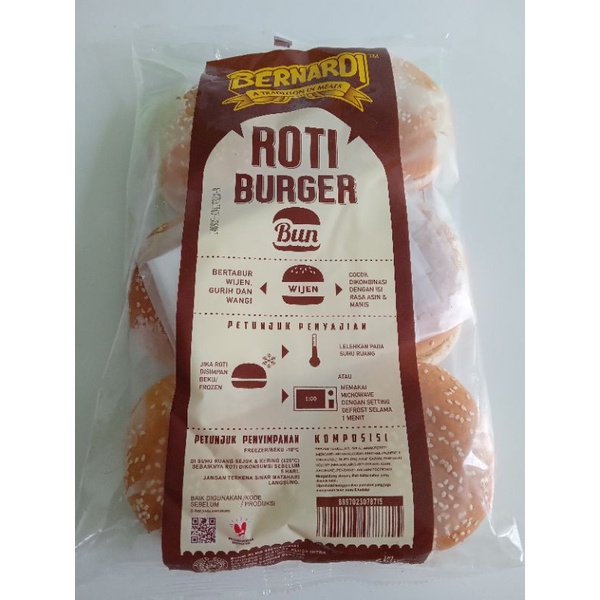 

roti burger benardi wijen isi 6