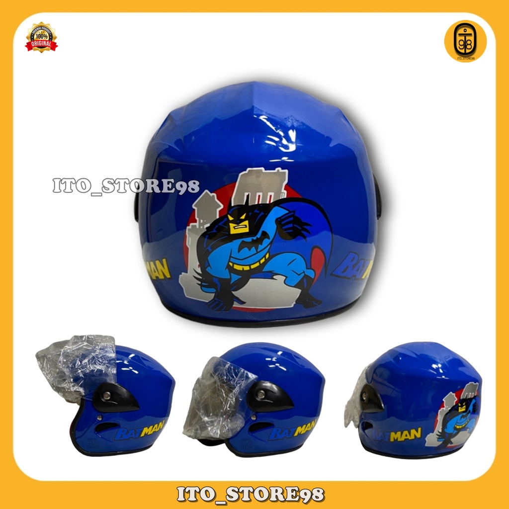 Helm Sepeda Motor Half Face Anak Umur 2 3 4 5 Tahun Laki Perempuan Standar Sni / Helem Balita Tk Sd 
