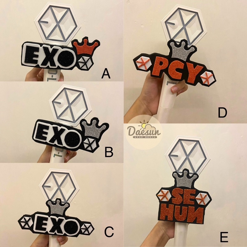 NAMETAG LIGHTSTICK KPOP NCT EXO TREASURE DLL