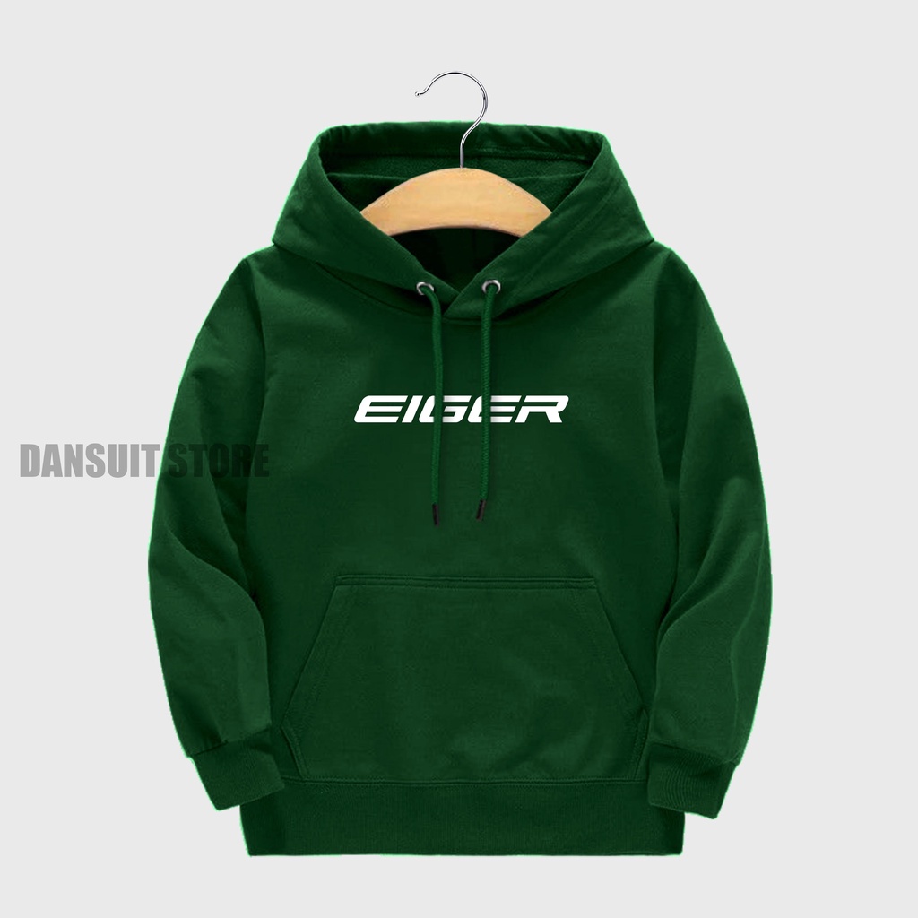 Sweater Hoodie Anak Laki-laki/Perempuan Usia 4-13 Tahun Hoodie EIGER Anak Bahan Tebal Premium