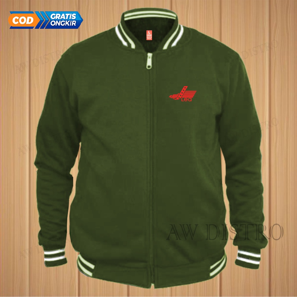 COD Jaket Baseball Varsity Distro L3a Text Merah Premium Quality