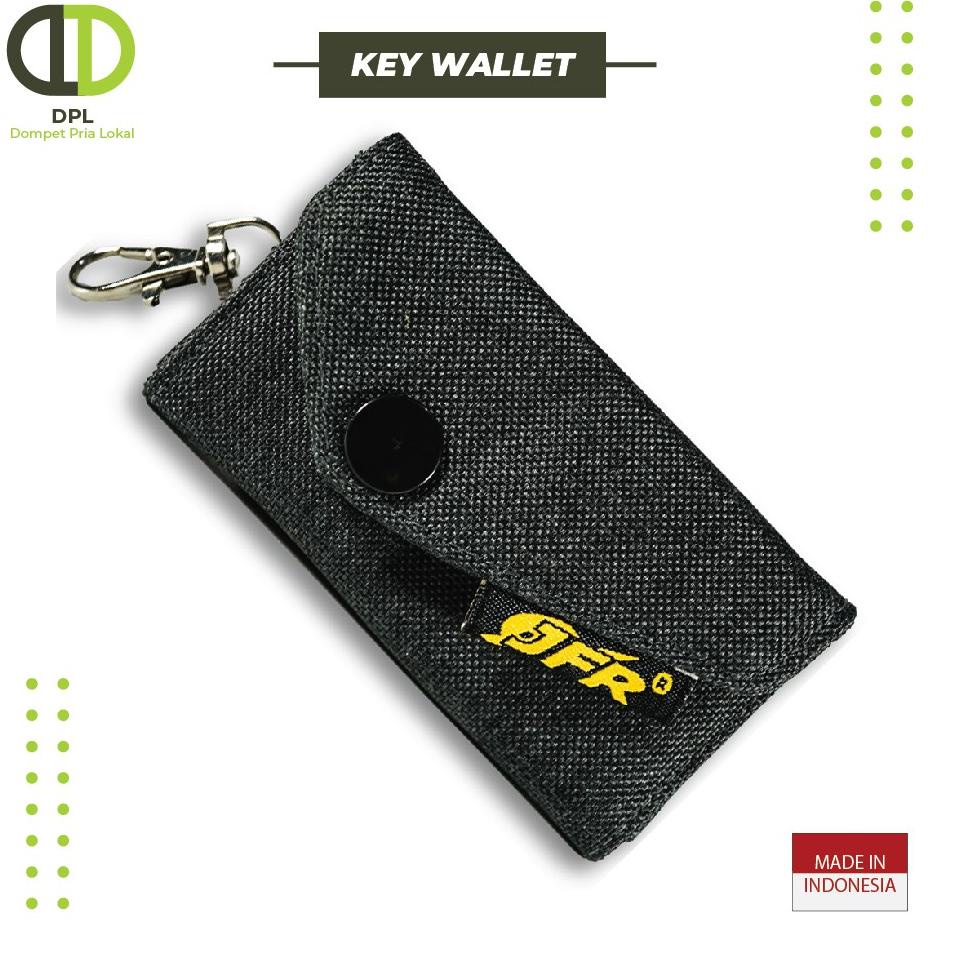 Promo Spesial JFR Fashion Dompet Kunci Bahan Kulit Kanvas GKC01
