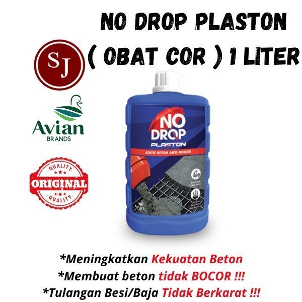 No Drop plaston aditif beton anti bocor. campuran beton anti bocor/No Drop Plaston 1Liter Campuran Beton