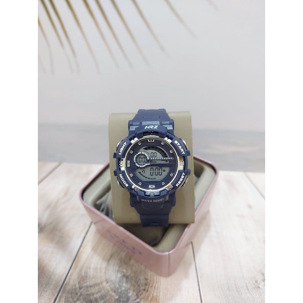 COD NEW JAM TANGAN WANITA TERBARU HRZ ORIGINAL DIGITAL TIME TAHAN AIR