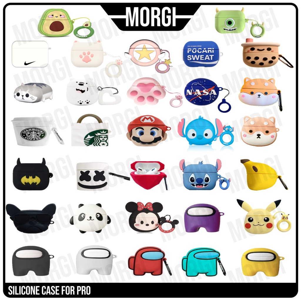 Case Airpods Pro Gen 3D Premium Lucu Toothless Boba Baymax Hitam Nintendo Xbox Airpro Inpods 13