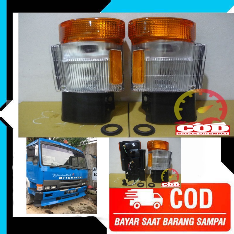 LAMPU SEN DEPAN MOBIL MITSUBISHI FUSO KING BUILT 6D 22 - FUSO 6D 40 CORNER LAMP