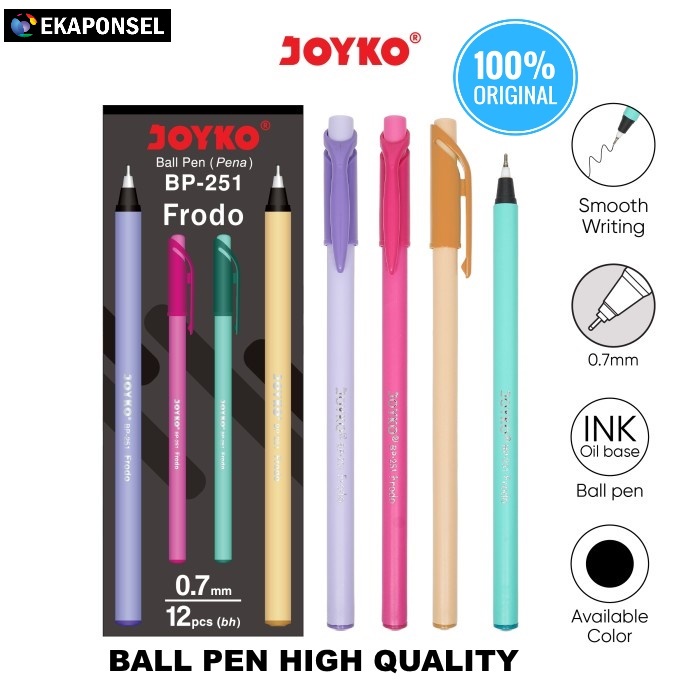 

Pen Pulpen Pena Joyko BP-251 Frodo 0.7 mm Original High Quality 1 pcs