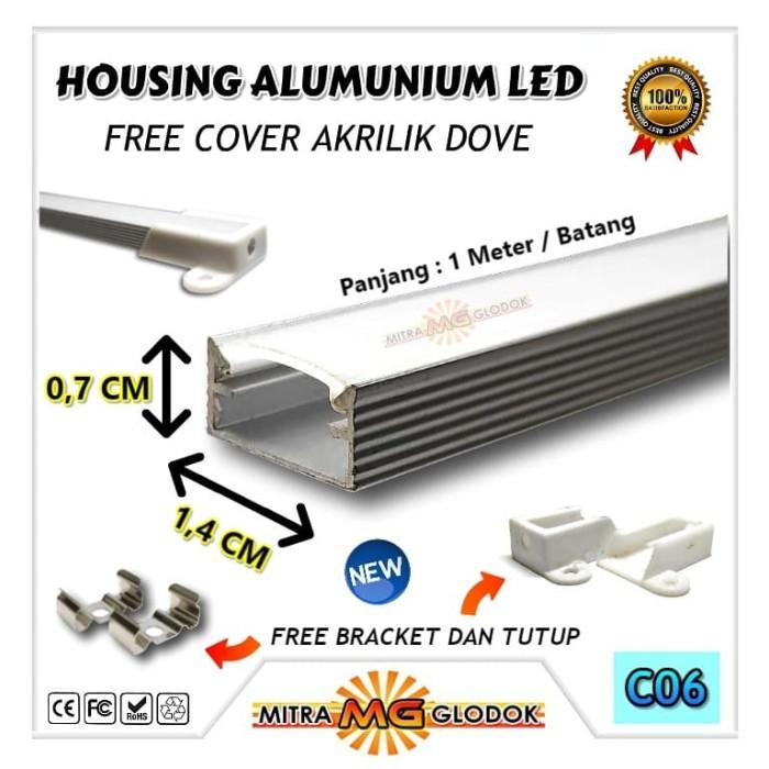 HOUSING LED ALUMINIUM ALUMUNIUM HOUSING LED STRIP TYPE B 1 METER - C06