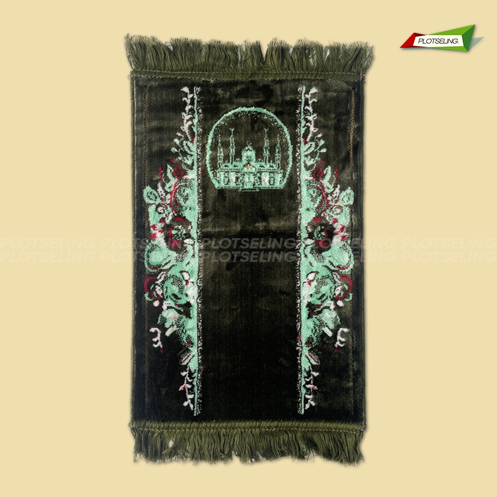 Sajadah Turki Tebal Mini Travel AL ARABIA GOLD SPIEGEL Ukuran 33 x 58 cm Sajadah Praktis Salat Hari Raya Premium