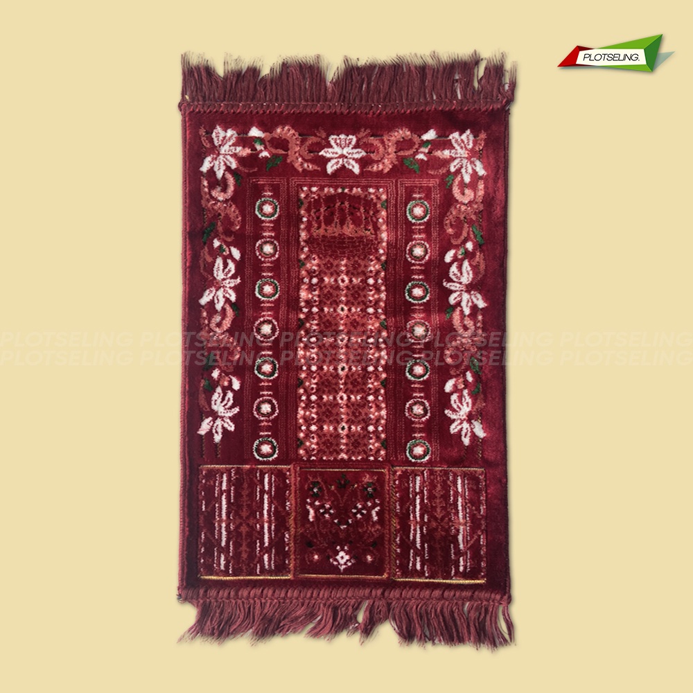 Sajadah Turki Tebal Mini Travel AL ARABIA GOLD SPIEGEL Ukuran 33 x 58 cm Sajadah Praktis Salat Hari Raya Premium