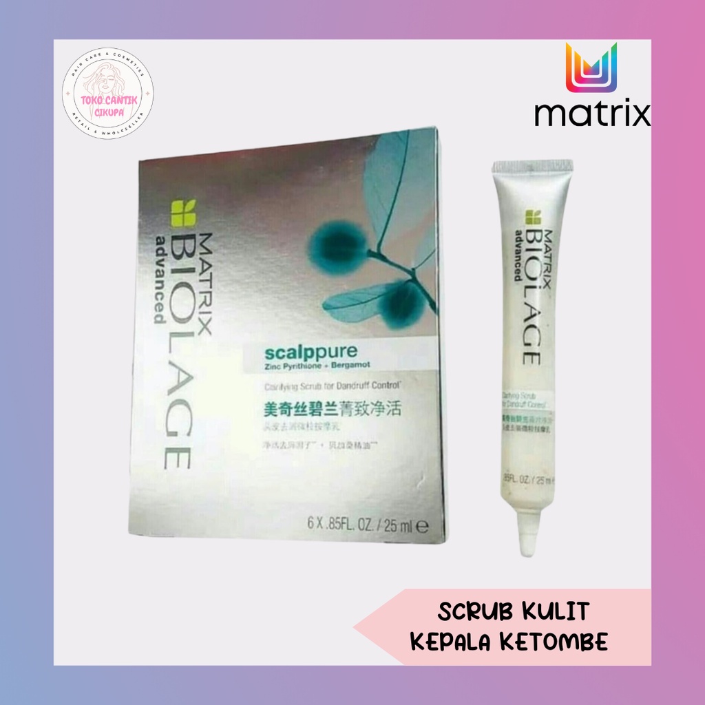 MATRIX BIOLAGE SCALPPURE CLARIFYING SCRUB UNTUK KETOMBE 1 BOX