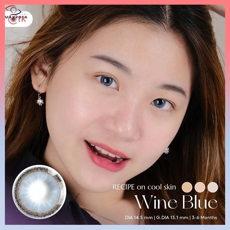 SOFTLENS RECIPE NORMAL &amp; MINUS (-0.50 s/d -3.00) BY CTK 14.5MM FREE LENSCASE / GREY BROWN BLUE / Soflen Softlen Soflens