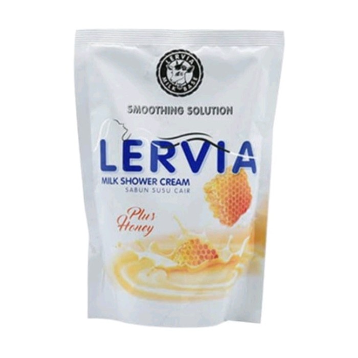 LERVIA BODY WASH SABUN MANDI CAIR AVOCADO HONEY MILK SABUN MANDI 400ML