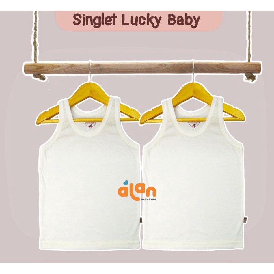 Lucky Baby Singlet Putih Polos Isi (6pcs) LB-SPP