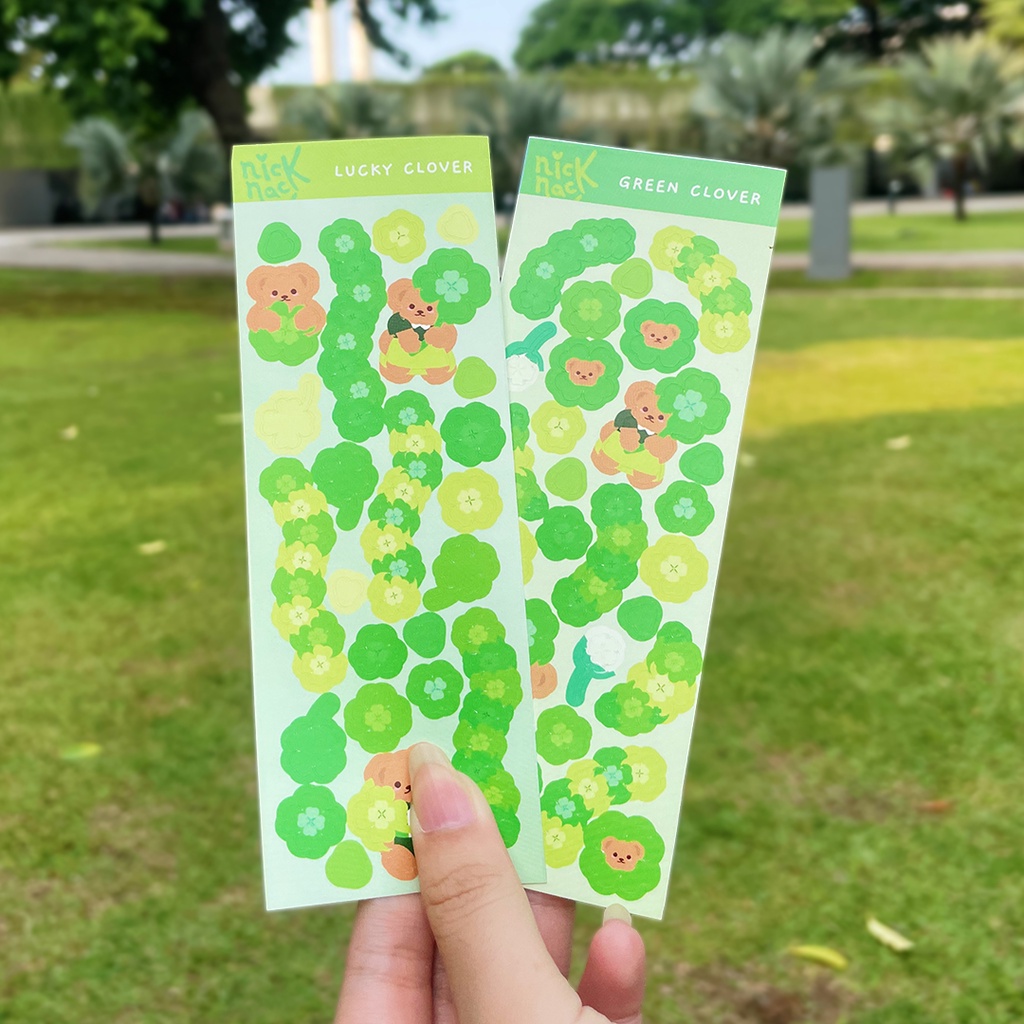 

Clover Bear Deco Sticker (Kiss Cut)