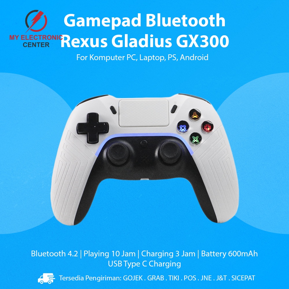 Gamepad Rexus Gladius GX300 Bluetooth Stick Gaming Android PC Laptop PS4