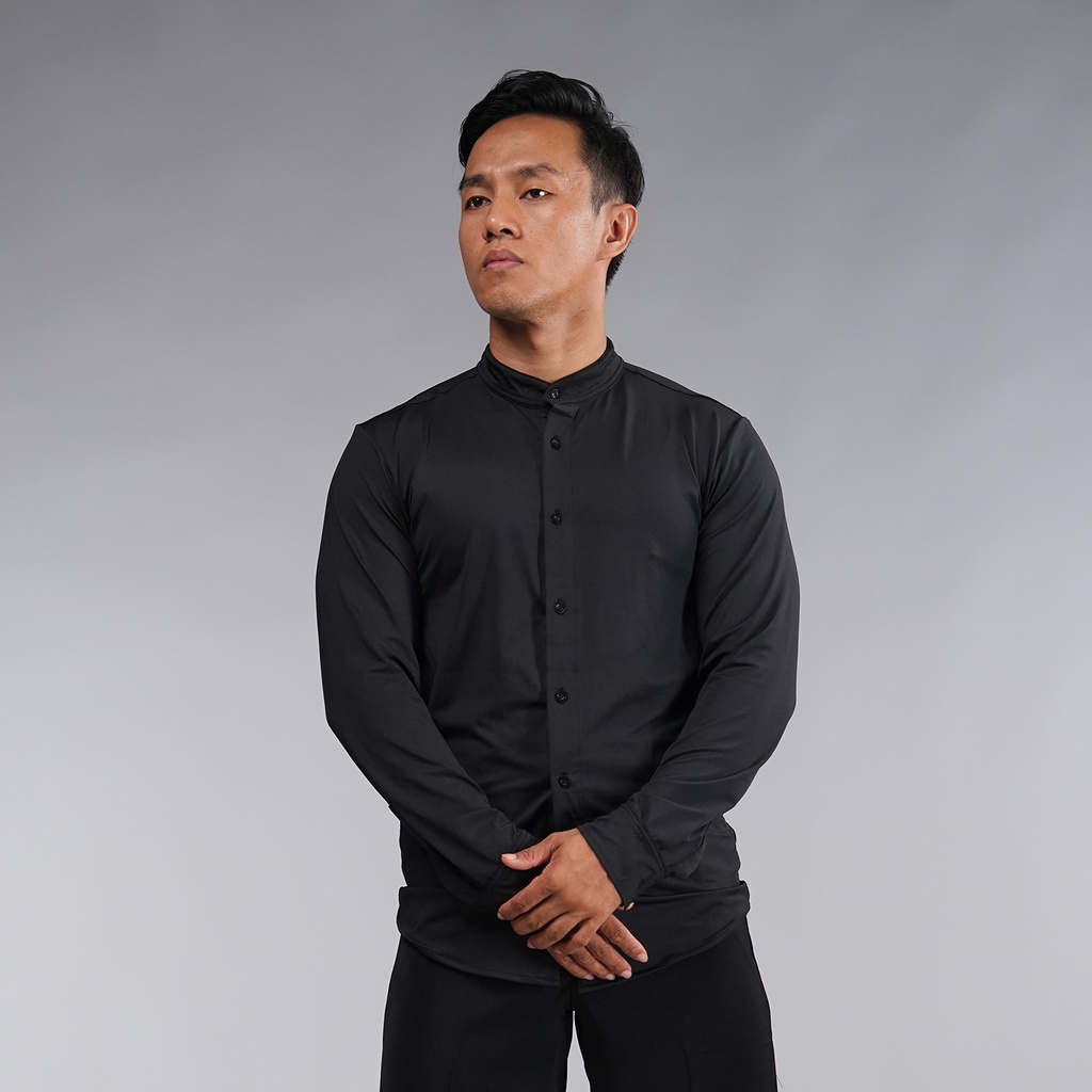Ichto x Flexzone Kemeja Koko Shanghai Neck BodyFit Formal IKK-005