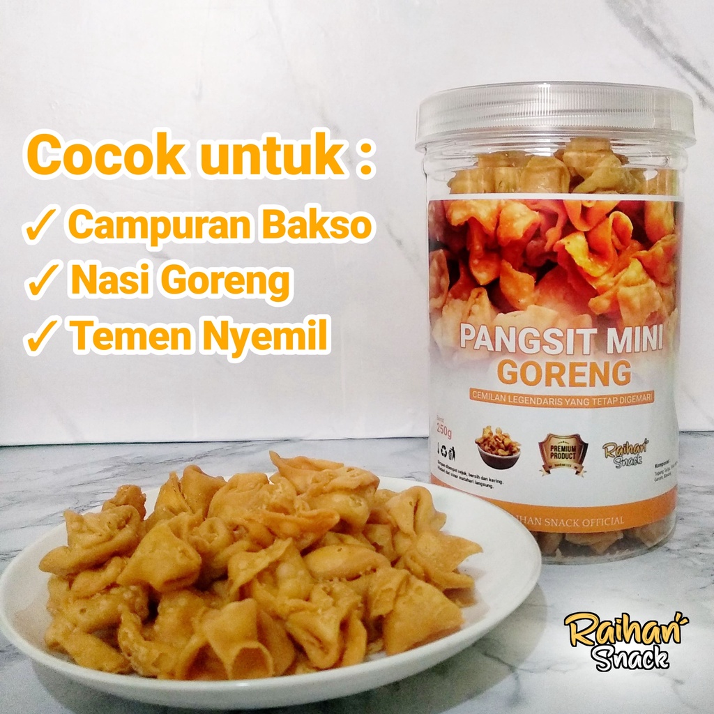 

Raihan Snack Pangsit Rahayu Mini Goreng