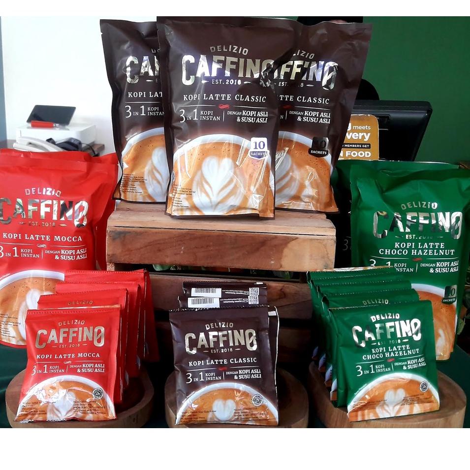 

9.9 BRANDS FESTIVAL [1 POUCH isi 10 Sachet] Caffino Kopi Latte Coffee Instant 20gr Cafino Late Classic 10 Saset 20g Bubuk Kopi Instan Choco Hazelnut 20 g 10 Sachets Mocca Moccacino20 gr