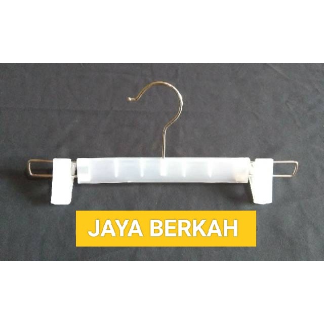 ( JB99 ) Hanger gantungan baju jepit plastik besi celana harga (1 pcs)