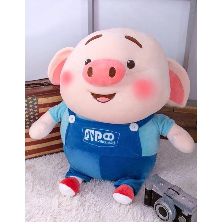 Boneka Babi zhu Xiaopi Ukuran 38cm bahan Halus dan lembut