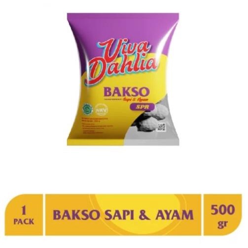 

TERMURAH !! VIVA DAHLIA bakso sapi ayam SP 500 Gr - Bakso Kombinasi Sapi Ayam Viva Dahlia