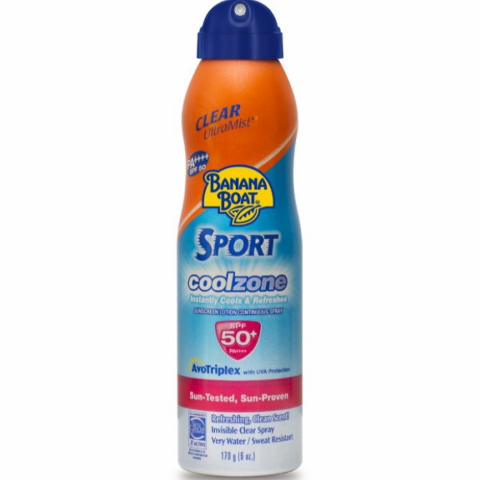 BANANA BOAT Ultramist Sport Coolzone Spray SPF 50 + 170 Gr