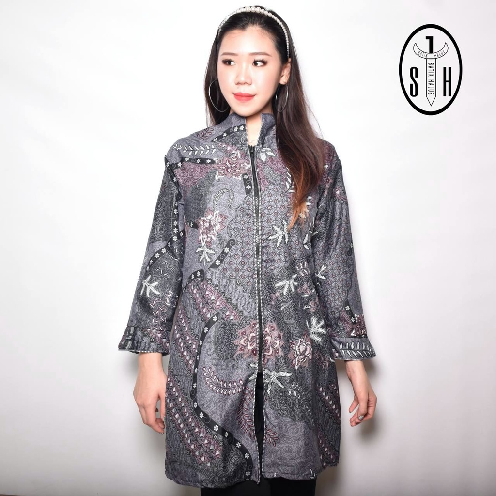 SULTAN HADI BAJU BATIK LENGAN PANJANG TUNIK WANITA BLOUSE JU