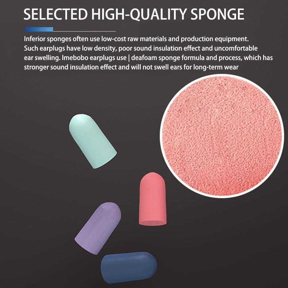 iMeBoBo Ear Plugs Sleep Noise Reduction Soft Sponge - IM-29