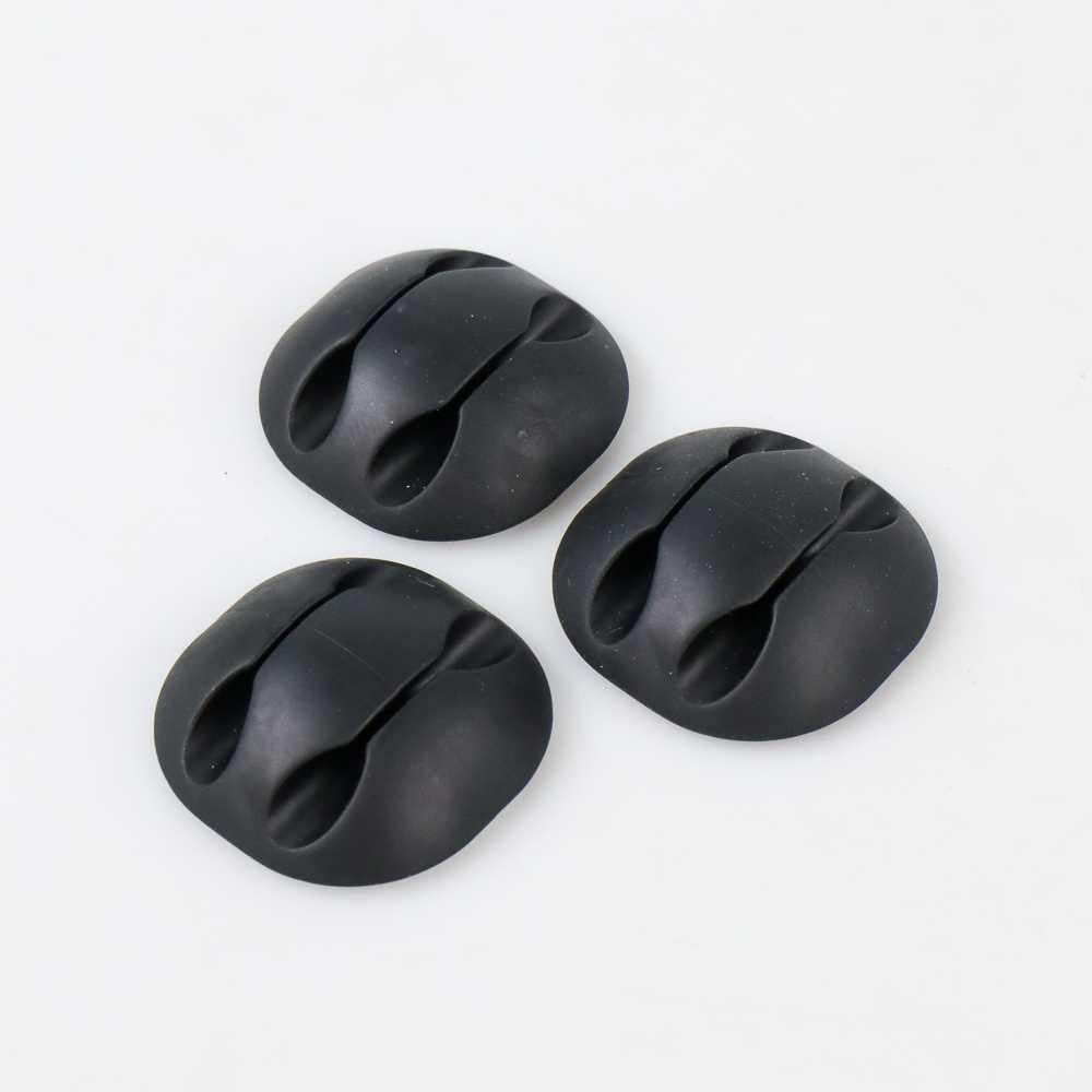 Klip Kabel Organizer Cable Clip 3 PCS - KR-8006 - Black